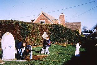 Renovating the churchyard 1997
