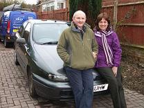 Ken & Wendy with the 100 banger which will (hopefully) get them to Madrid